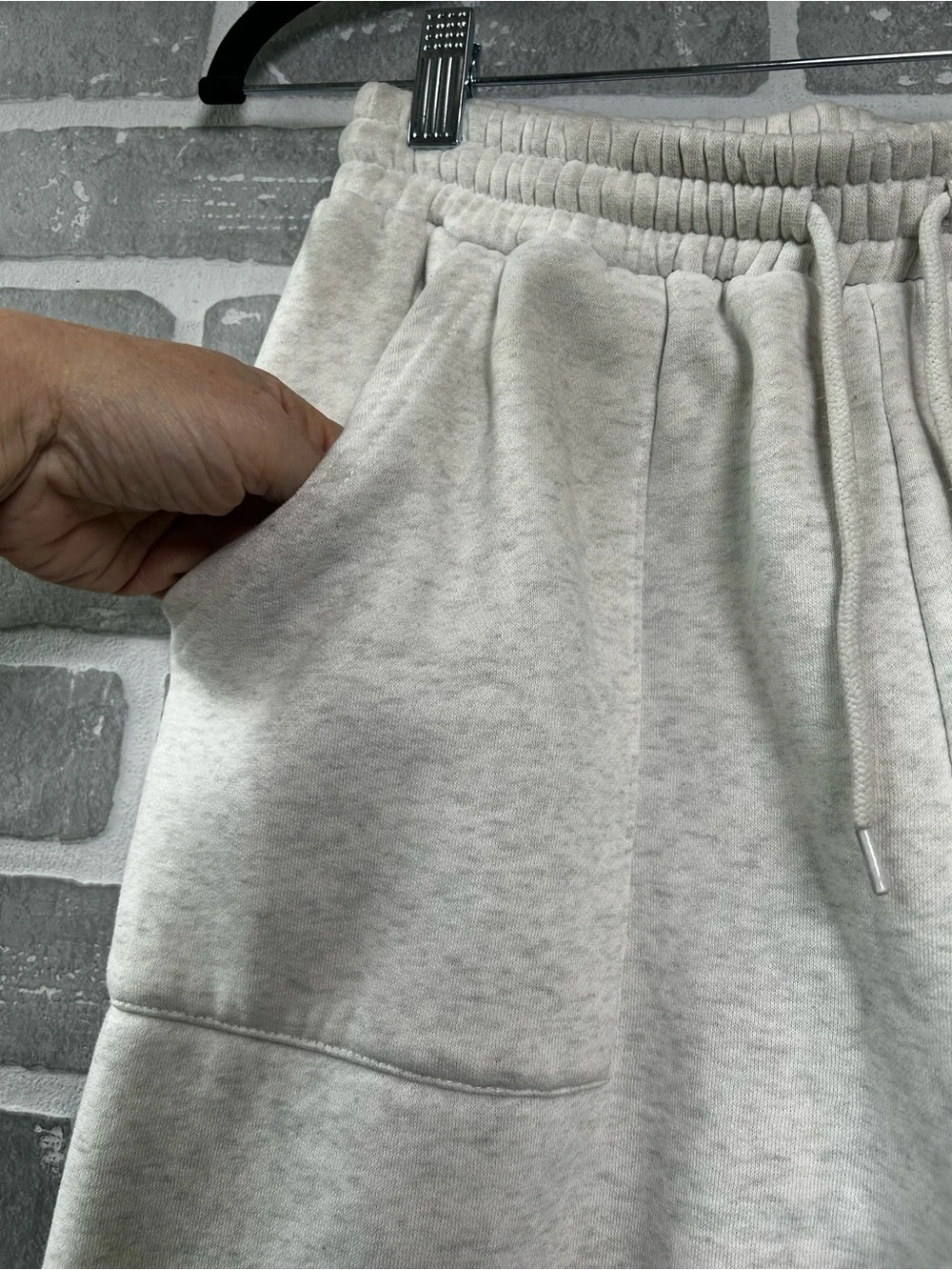 White Fox Vol. 3 Matching Hoodie & Jogger Set Light Gray Green Logo Oversized